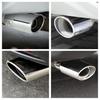 Stainless Steel Round Exhaust Pipe Tail Muffler Auto Chrome Car Tip Accessories