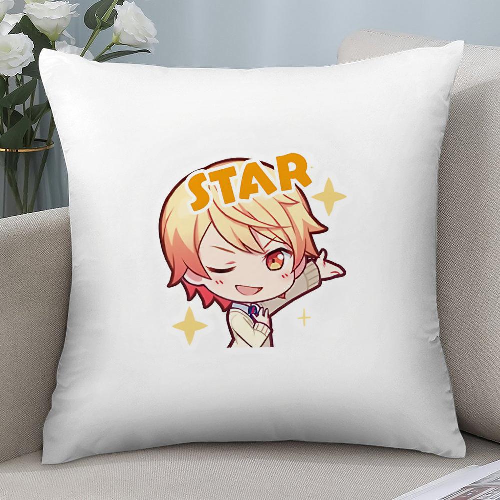 T-Tsukasa T-Tenma Pillow Case 3D Print Polyester Fiber 40*40 Cm Home Sofa Throw Pillow Cover Decoration Festival Gift Peach skin 18*18(CM)-1Pcs