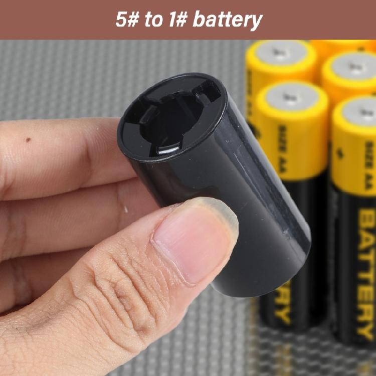 5pcs User Friendly AA To C Battery Adapter, Essential C Size Battery Adapter Spacers Case for Toy and Gadget Enthusiasts