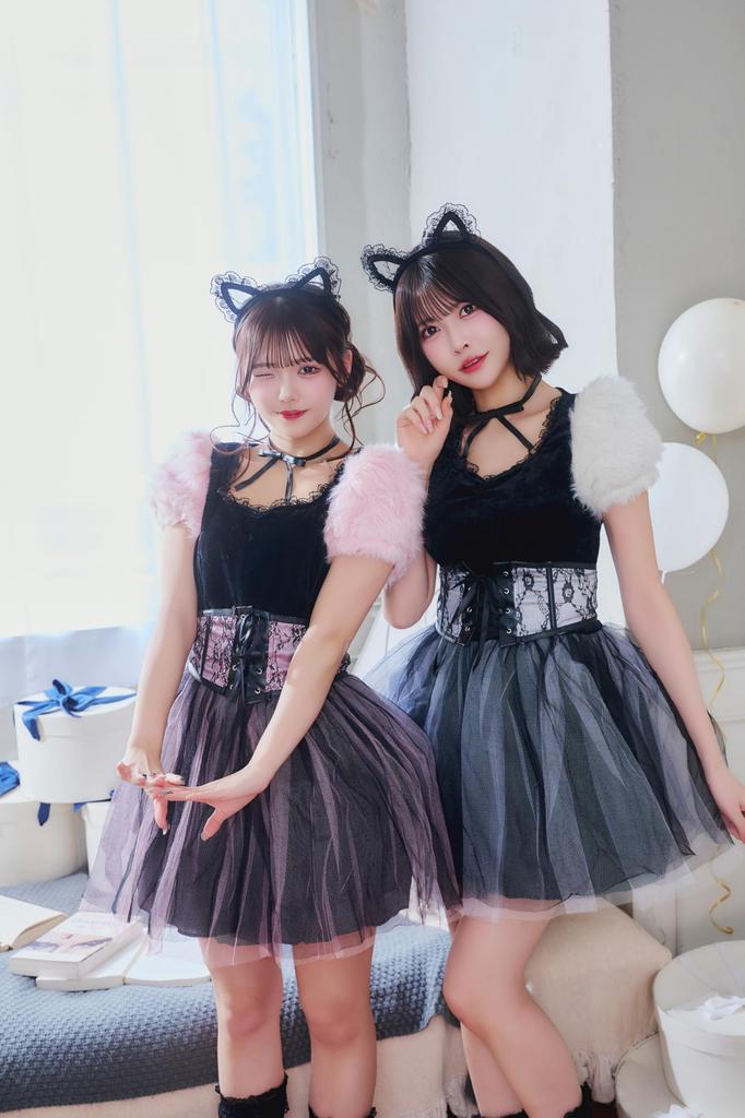 Clearstone Coquettish Girly Cosplay Halloween Strawberry Cat Women's M Pink