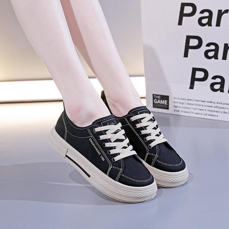 Canvas shoes women's spring summer new breathable student board shoes Korean version versatile explosion 2025 casual shoes RL-211