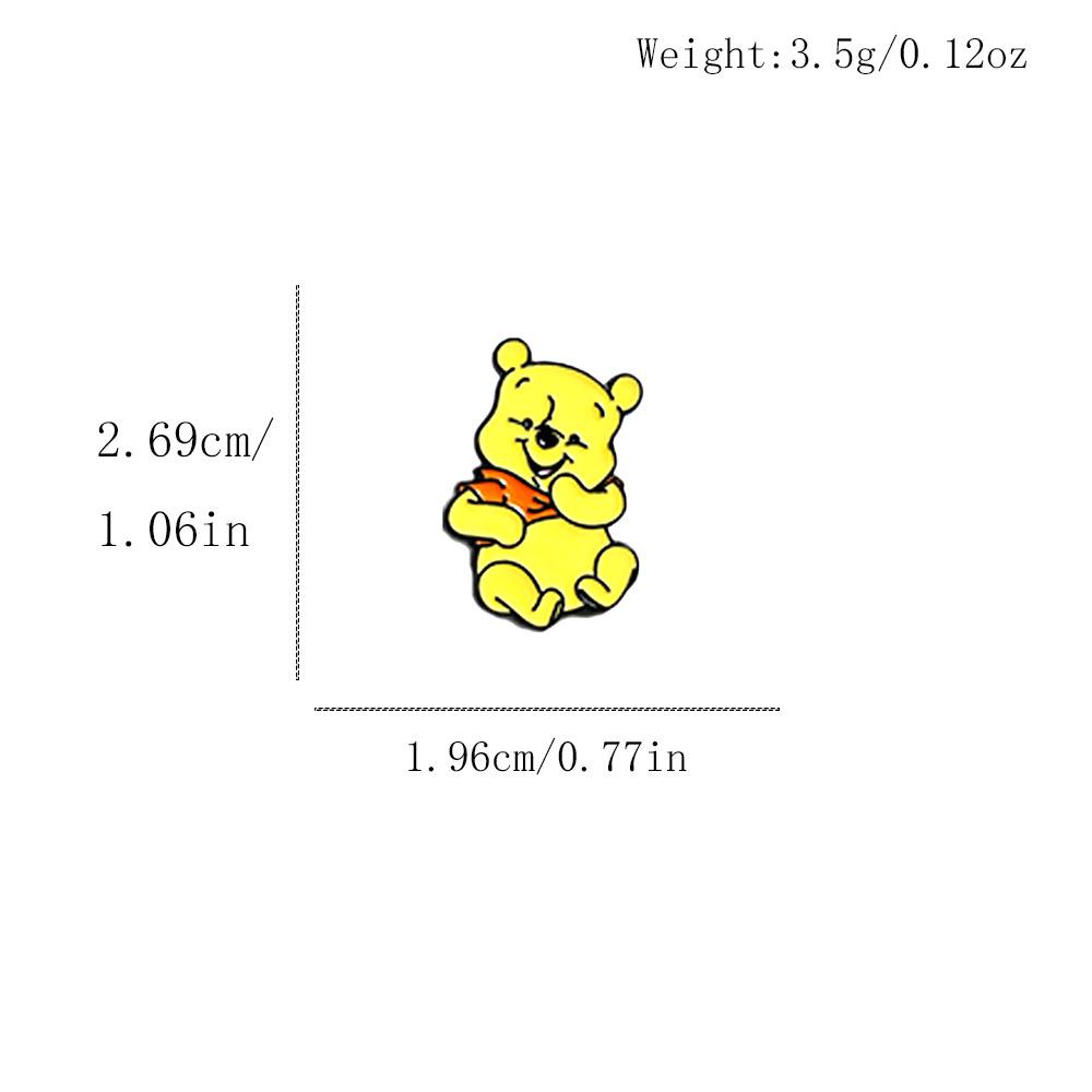 Spilla creativa di Winnie the Pooh: Spilla in lega del simpatico Tigro e Pimpi