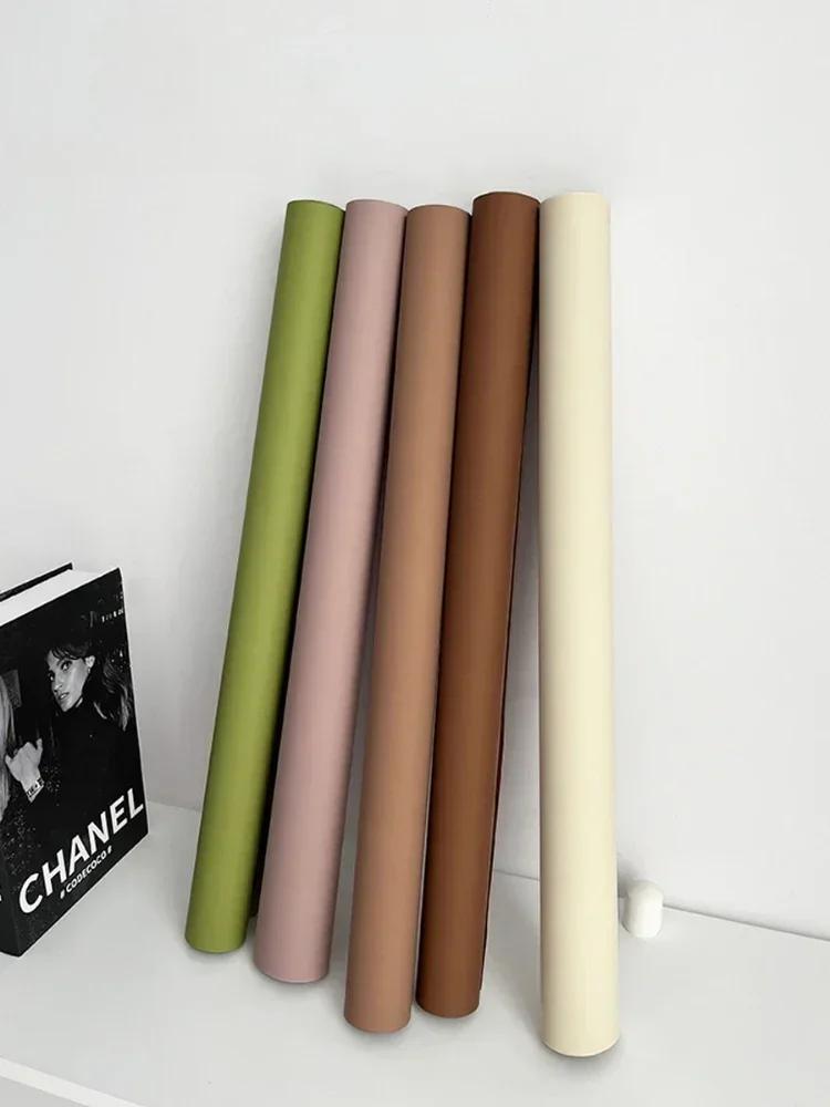 58cmX11yards Plain Porcelain Matte Floral Paper Flower Bouquet Solid Color Floral Page Flower Material Waterproof Packaging Film