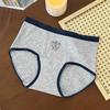 Girls' Mid-Rise Soft Cotton Jacquard Underwear with Antibacterial Crotch - Cute Puppy Design, Breathable & Skin-Friendly (10A)