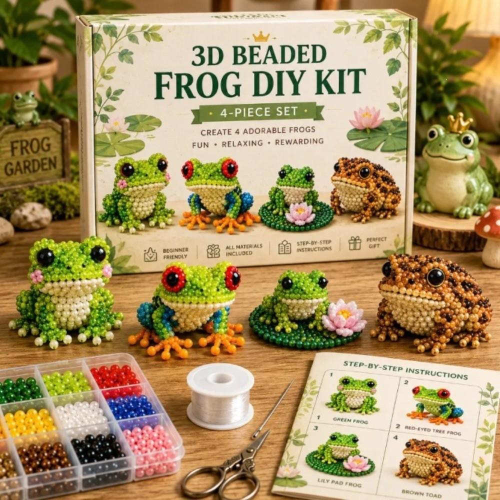 Beginner Friendly 3D Beaded Animal DIY Kit Animal Shape Handmade Craft Kit  Home Decoration