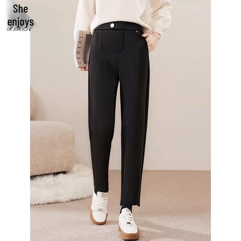 Women's Fall/Winter Straight-Leg Wool Blend Commuter Pants