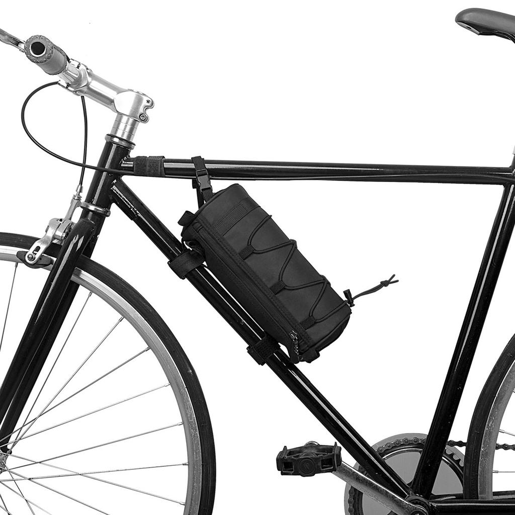 Sac de Guidon de Vélo Multifonctionnel Sac Avant pour VTT Sac de Cadre de Vélo Sac Bandoulière Pochette de Rangement pour Cycle Sacoche