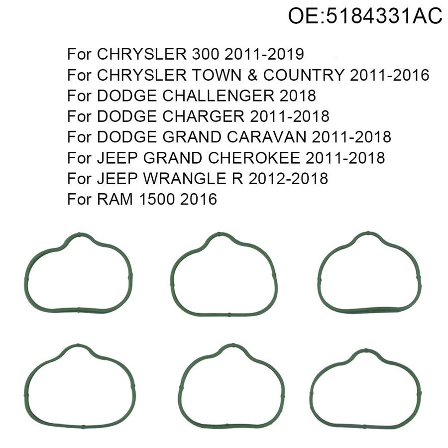 New 12pcs Upper & Lower Intake Manifold Gaskets Set For Chrysler Dodge Jeep RAM 3.6L