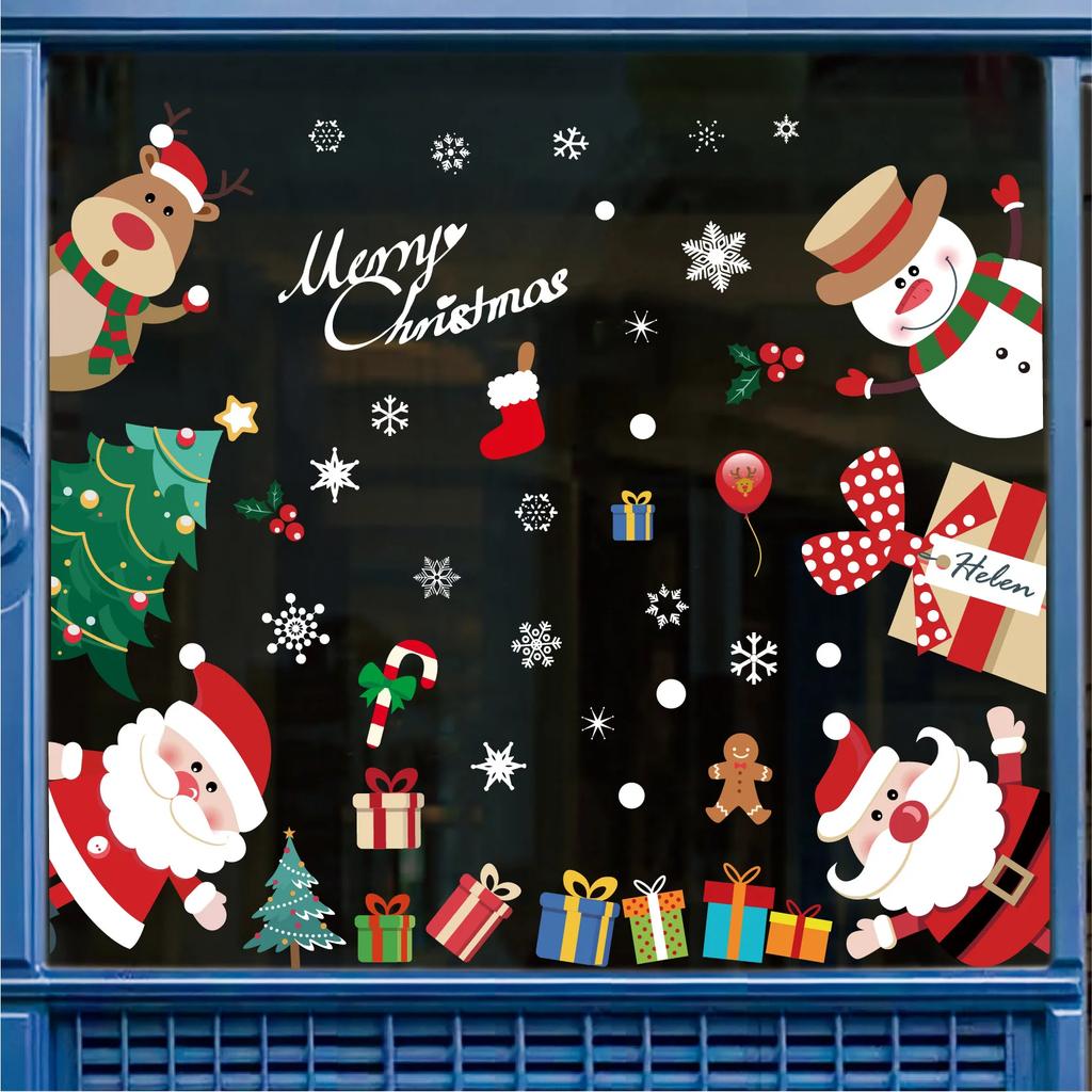 137 Christmas Snowflake Window Flowers - PVC Electrostatic Stickers for Glass - Reusable Winter Decorative Stickers