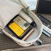 College-Stil Rucksack mit Buchstabenstickerei Leichte Schultasche Damen Rucksack mit großem Fassungsvermögen