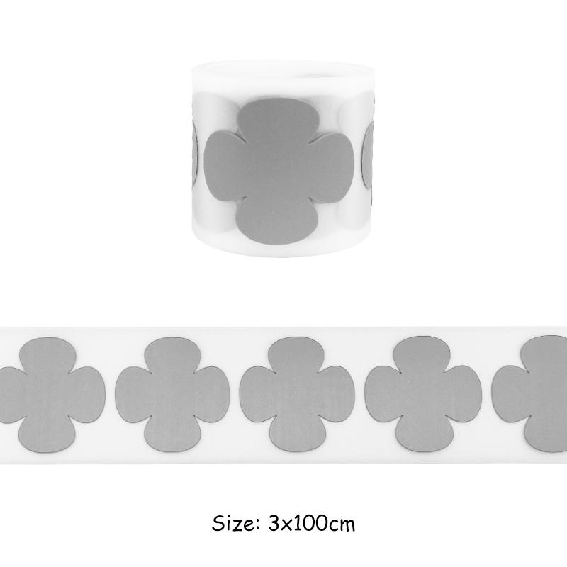 

Светоотражающие ленты, нашивки, железо на ткани, серебряная виниловая пленка, Parches Ropa, наклейки на одежду, DIY, теплопередача, высокая видимость, патч 3x100cm