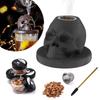 Keramiek Whiskey Rookset Schedelvormige Rookinfuser Old Fashioned Cocktail Rookset Met Fruitige Houtschilfers Keuken Bar Gereedschap