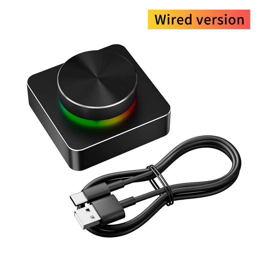 USB Контроллер громкости Мультимедийная ручка Проводной/Bluetooth/2.4G Мини-клавиатура ПК Компьютерный динамик Аудио контроллер громкости для Win/Mac