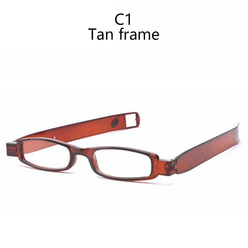 

1Pcs Upgraded 360 Degree Rotation Reading Glasses Ultraportability Mini Slim Folding Eyeglass Spectacles For Old Man Grandmother +4.0