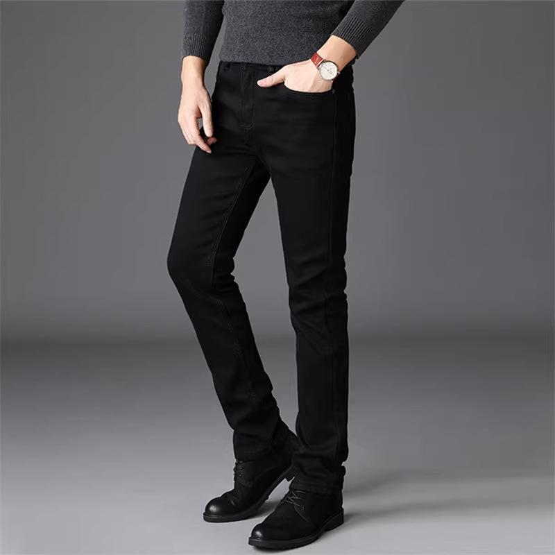 Джинсы мужские JYL Американский вайб Глиняный Боковая молния Разрез Нишевый Модный High Street Узкие Деним 29