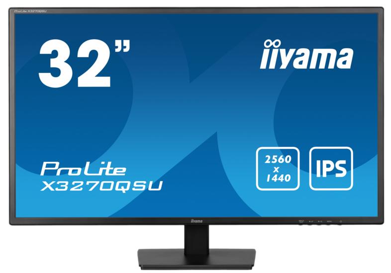 Iiyama prolite x3270qsu-b1 32 wqhd ips monitor 3ms 100hz black