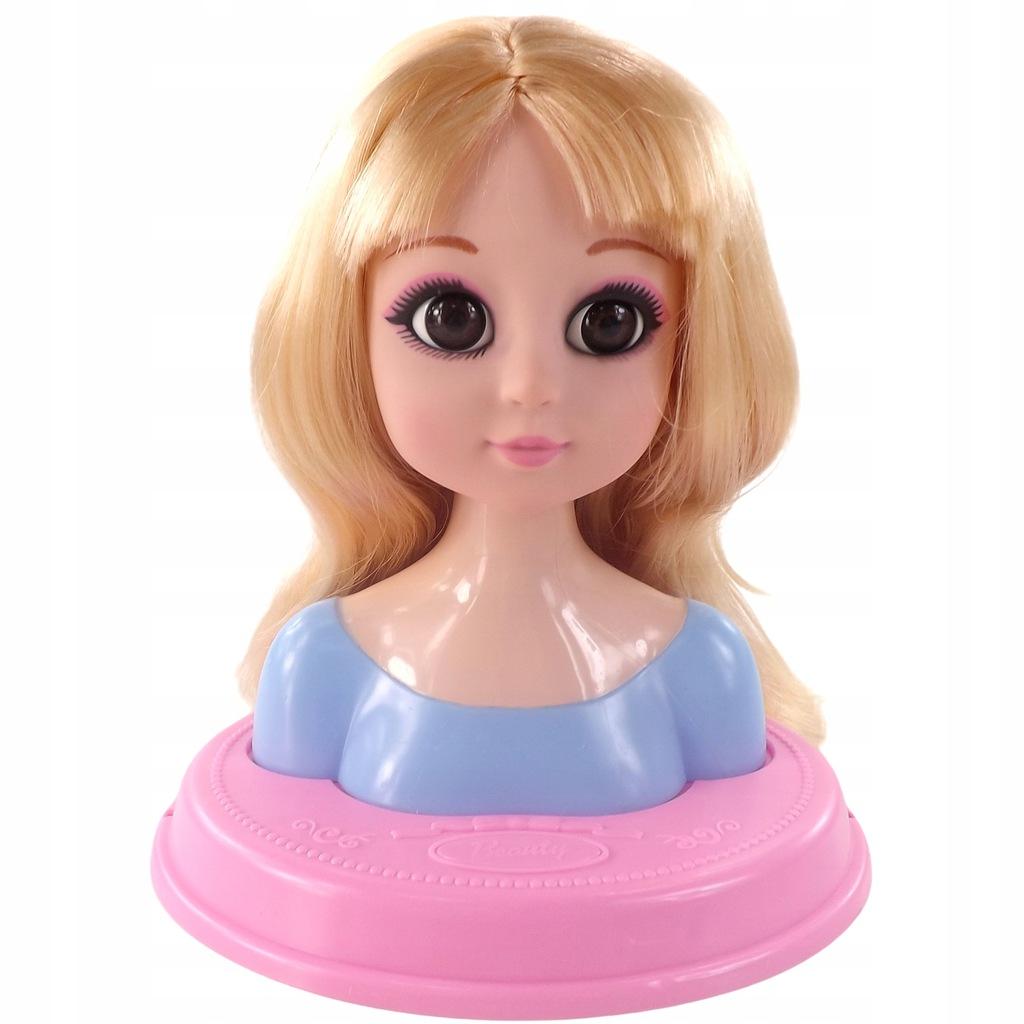 Doll Head for Combing and Makeup Bust with Styling Accessories