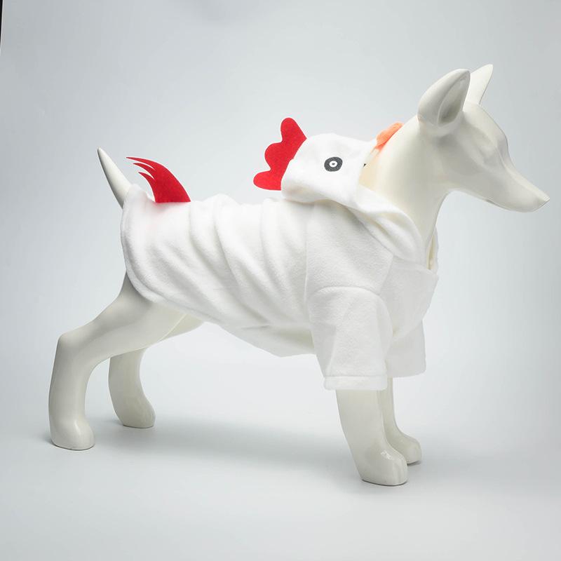 New Cross-border Scratch Hair Material Chick-shaped Funny Creative Casual Style Halloween Costumes Cats Dogs Pet Clothing All