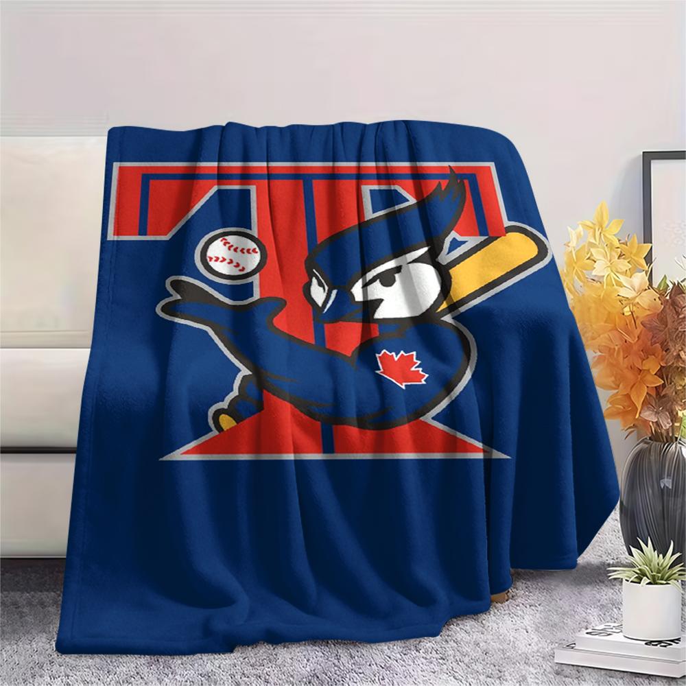 Toronto Blue Jays Print Flannel Blanket, High quality Comfortable for All Seasons, Home Decor, Warmth and Comfort, Perfect for Christmas Gifts