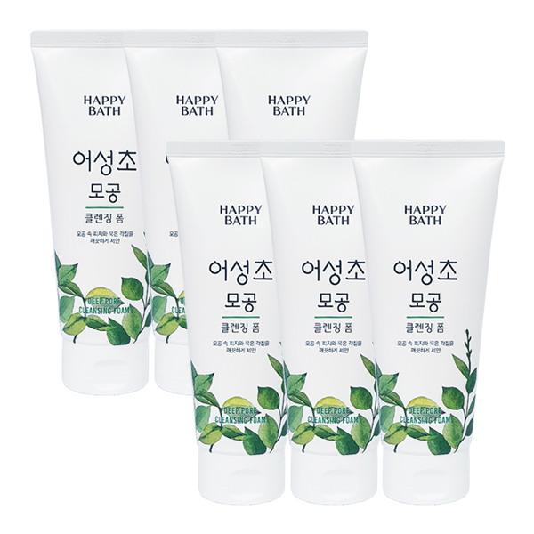 HAPPY BATH Eoseongcho Pore Cleansing Foam 200g x6