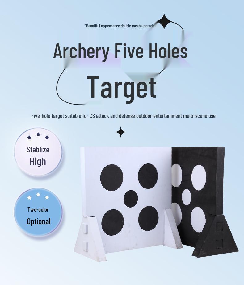 CS Archery Fun Target: Sponge Arrows EVA Material - Offensive & Defensive Five-Ring Circle Target