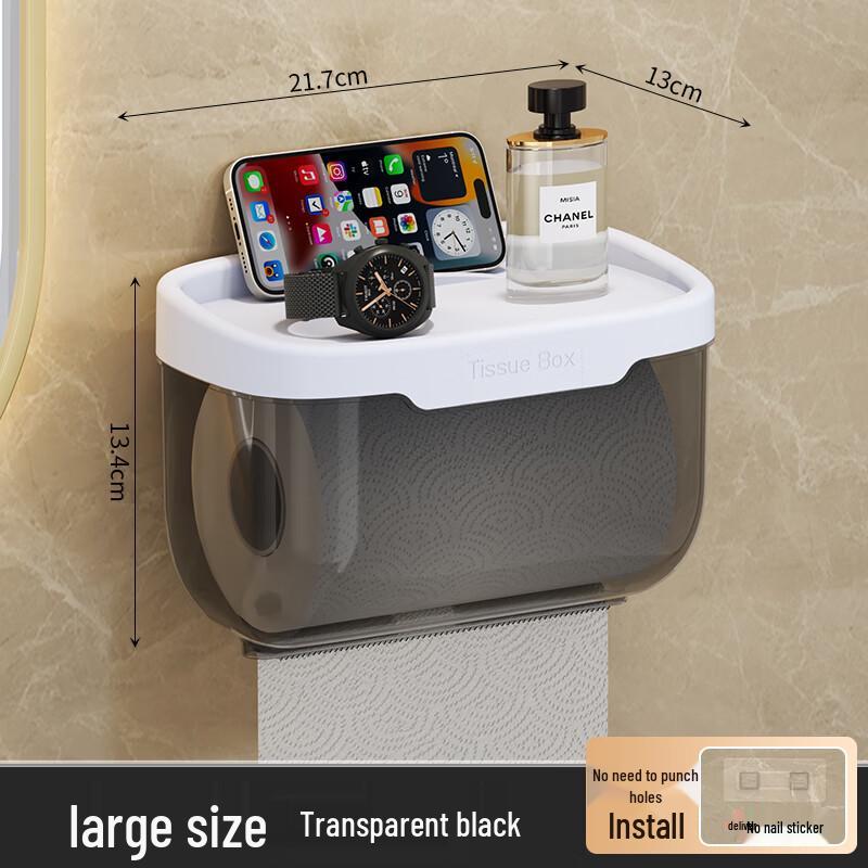 Wandmontierter Bohrerfreier Badezimmer- und Toilettenpapierhalter