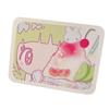Cute Cartoon Smoothie Girl Printed Tin Box Desktop Organizer Korean KPOP 3-inch Card Holder INS Sticker Hair Clip Collection Box