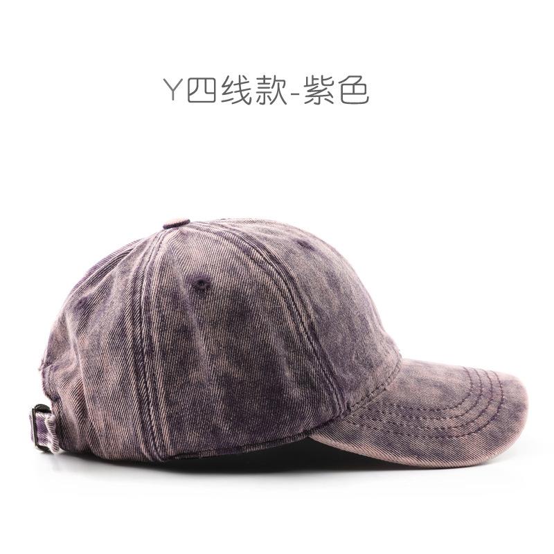 

Autumn and winter personalized solid color light board denim baseball cap outdoor travel sunscreen sunshade cap фіолетовий