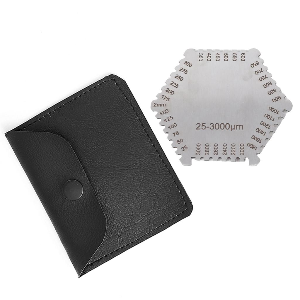 High Accurate Stainless Steel Wet Film Comb 25 3000um Thickness Gauge