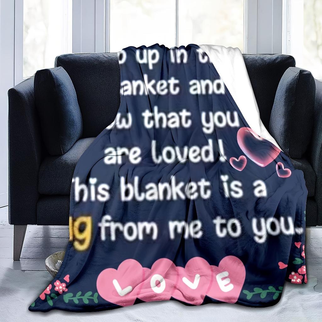 A Printed Air Conditioning Blanket for a Good Friend To Use During Their Afternoon Nap