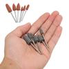 6pcs 180 Grit Dental Polishing Burs Dental Grinding Polisher Burs Drill Bits Set Accessory