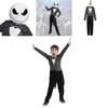 Jack Skellington Cosplay Kostüm Halloween Party Outfit für Jungen