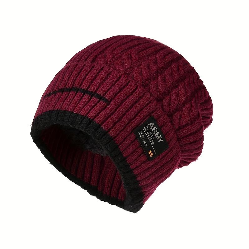 Winter Beanie Hat For Men Knitted Hat Winter Cap Beanie Women Thick Bonnet Hats Skullies