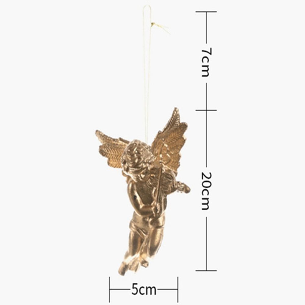 Christmas Tree Decor DIY Gold Silver Hanging Ornaments Angels Figurine Angel Ornament Angel Pendant