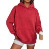 Women S Loose Fit Hooded Sweatshirt Casual Long Sleeve Solid Top