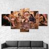 Native American Indian Family Canvas 5 Piece Five Panel Wall Print Modern Art Poster Picture Home Decor Gift For Him For Her