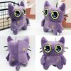 Giocattolo Peluche Gatto Viola Tostada Per Bambini e Collezionisti Con Morbido Materiale Peluche Corto