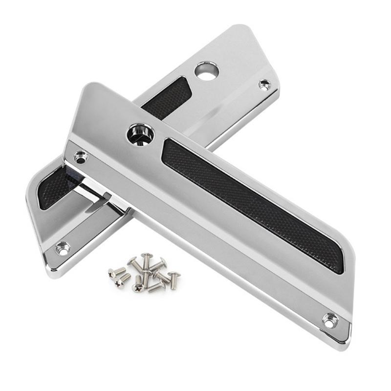 

Saddlebag Latches Cover with Screw For Road Street 2014-up Motorcycle Decoration серебряный