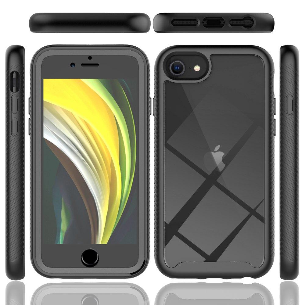 Für iPhone SE2 Stoßfeste Klare PC-Hülle Displayschutz TPU-Stoßfängerabdeckung für iPhone SE 3, iPhone 7/8 Hülle