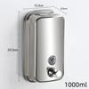 Modern Stainless Steel Soap Dispenser Wall Mount With Hand Press For Kitchen And Bathroom Use