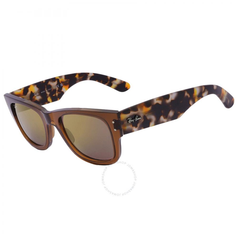 Ray Ban Mega Wayfarer Gold Mirror Square Unisex Sunglasses Rb0840s 663693 51