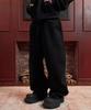 AREUBAN Triple Leaf Curved Sweatpants_Pure Black
