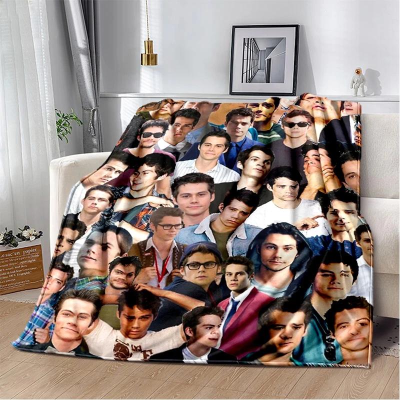 3D Dylan O’Brien DOB Actor Soft Plush Blanket,Flannel Blanket Throw Blanket for Living Room Bedroom Bed Sofa Picnic Cover Gift