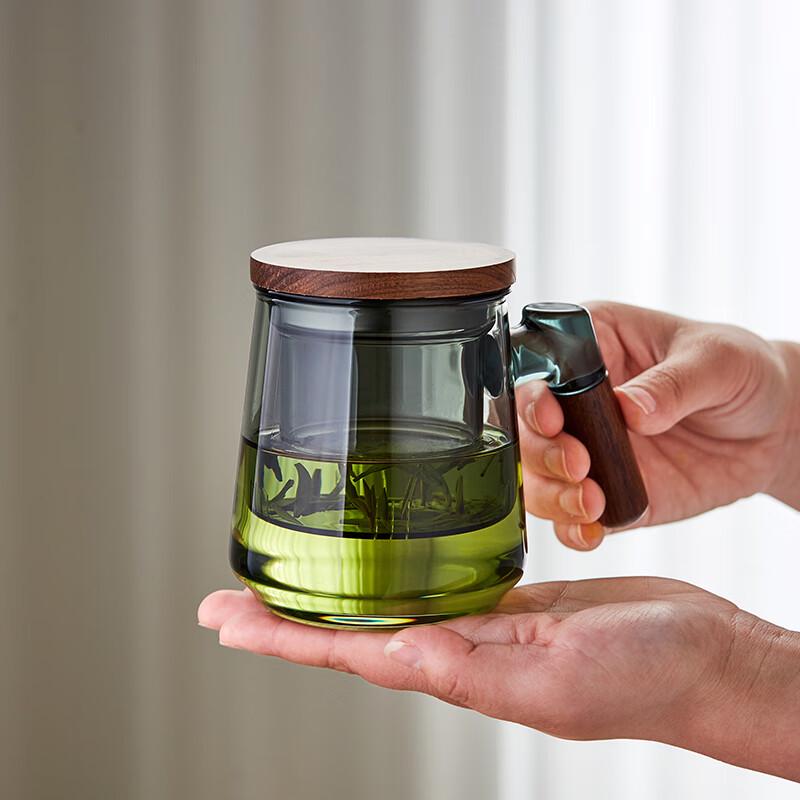 Heat-Resistant Glass Tea Infuser Cup