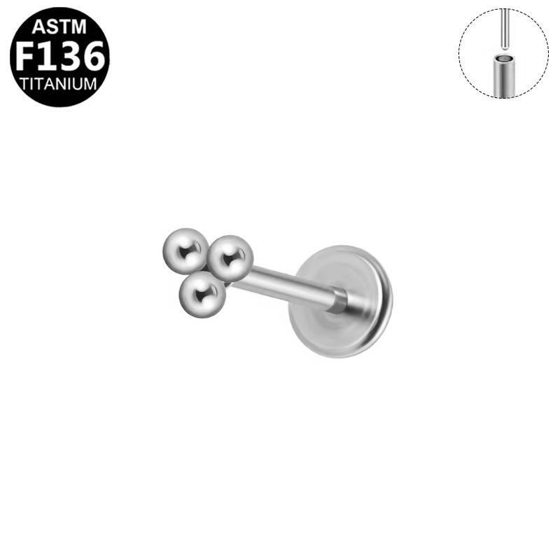 G23 Titanium Cherry Lip Stud: Cross-Border Piercing Pin for a Simple, Sweet Style.