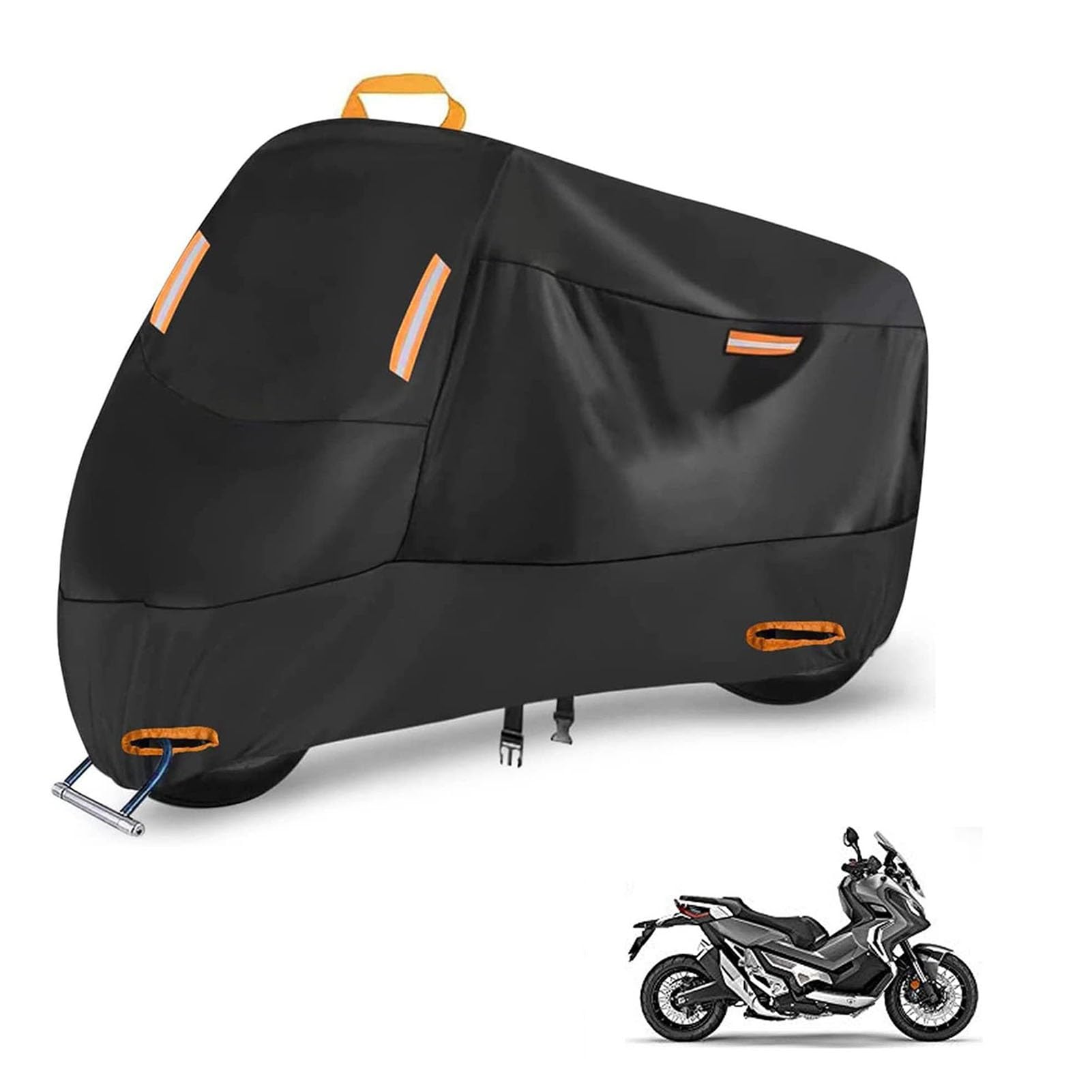 

Motorcycle Cover, Compatible with Honda X-ADV Dedicated Motorcycle Cover, Motorized Cover, Thick, High Windproof, One Size чёрный