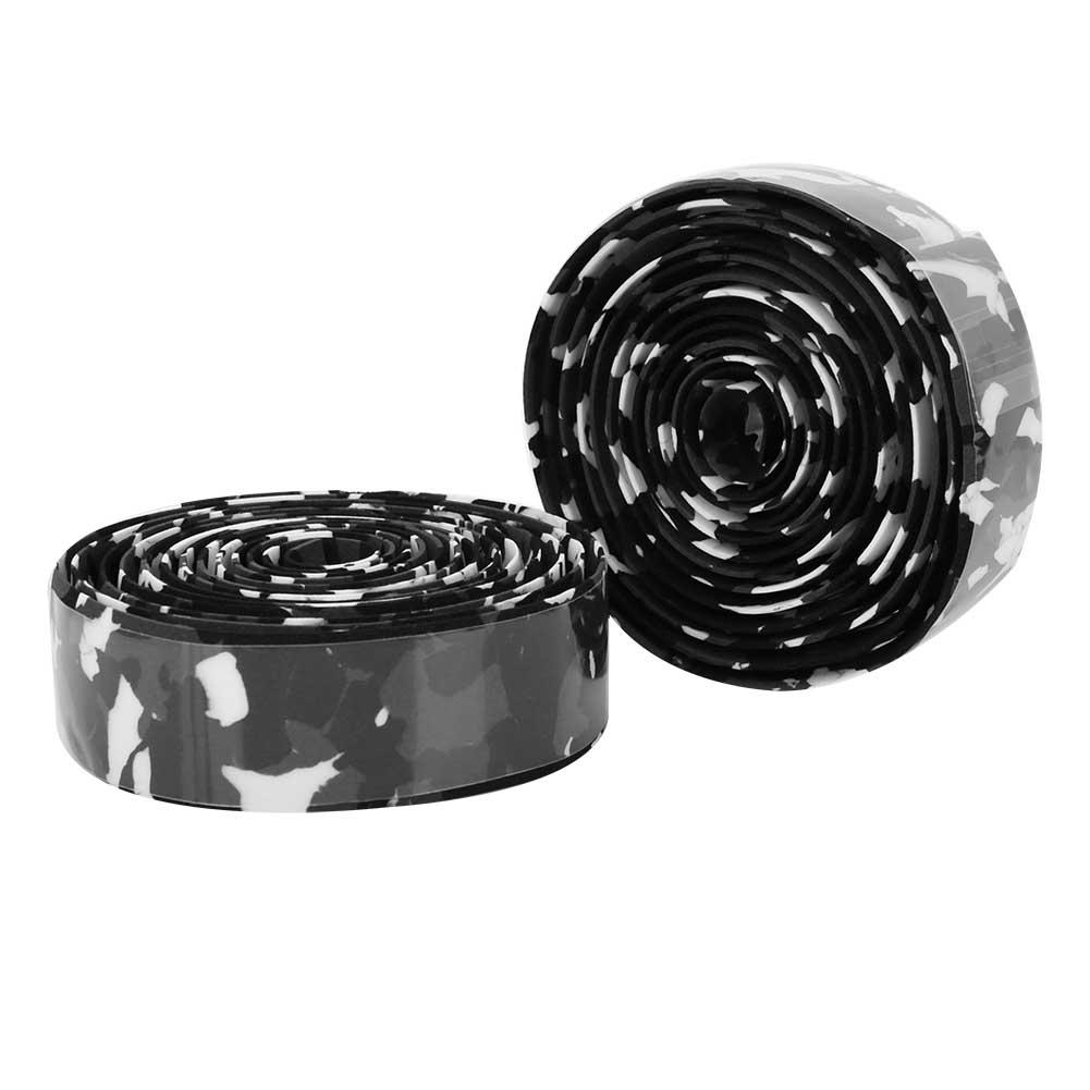 Anti Skid Mountain Bike Handlebar Tapes Bicycle Cycling Handle Bar Wrap (black&white Camo)