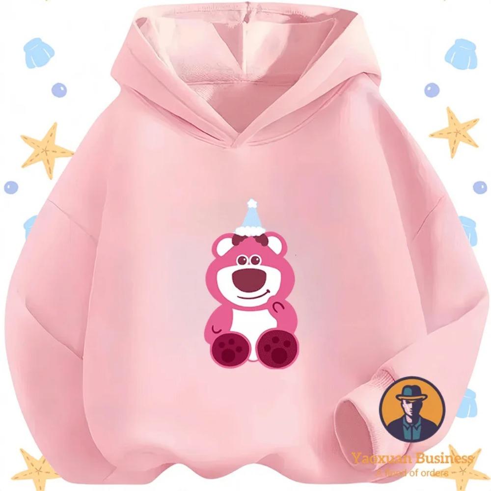 2025 New Arrival Lots-o'-Huggin' Bear Kids Boys Girls Hoodie Cute Cartoon Printed Windproof Warm Autumn Winter Stylish