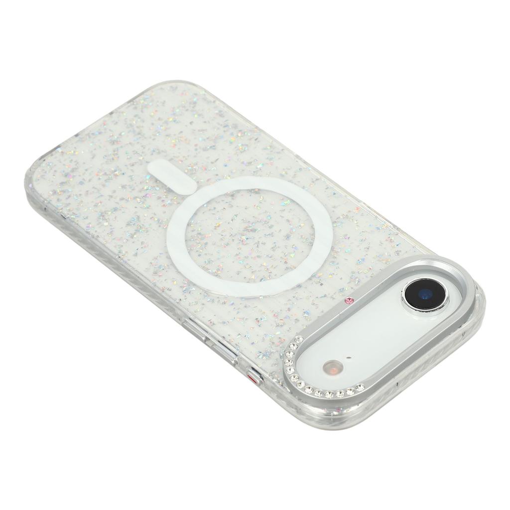 For iPhone Air Case Compatible with MagSafe IMD Glitter Glacier Texture TPU PC Phone Back Cover
