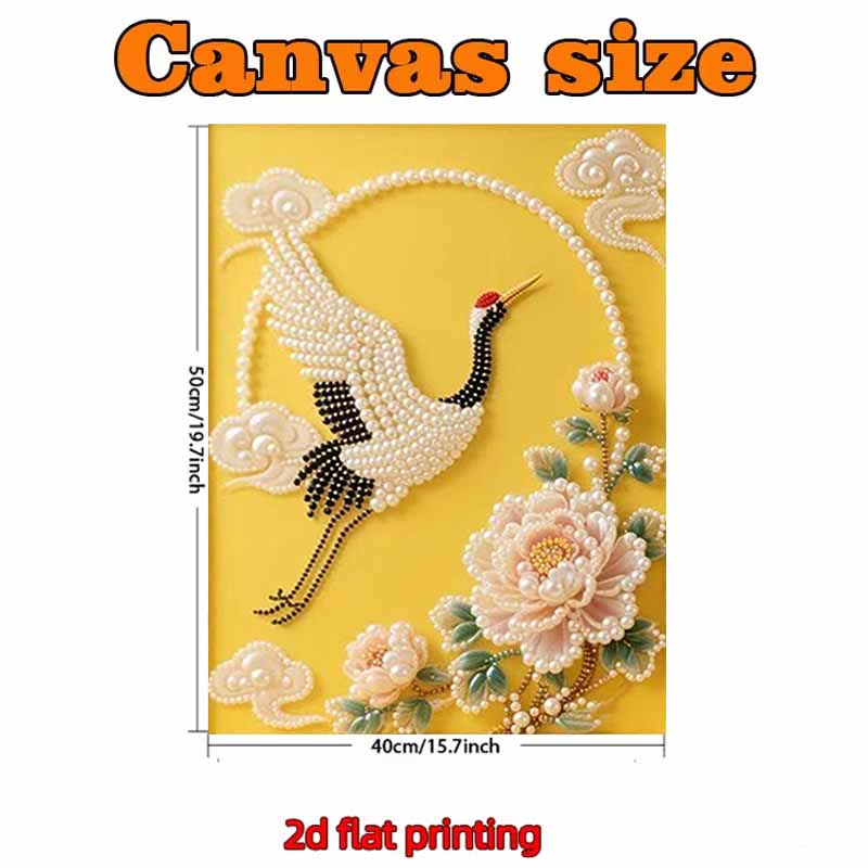 Pearl Swan DIY Diamond Art Kits 15.7x19.6inch Gem Art Diamond Painting Kits Without Frame for Adults Gift Idea Home Wall Decor